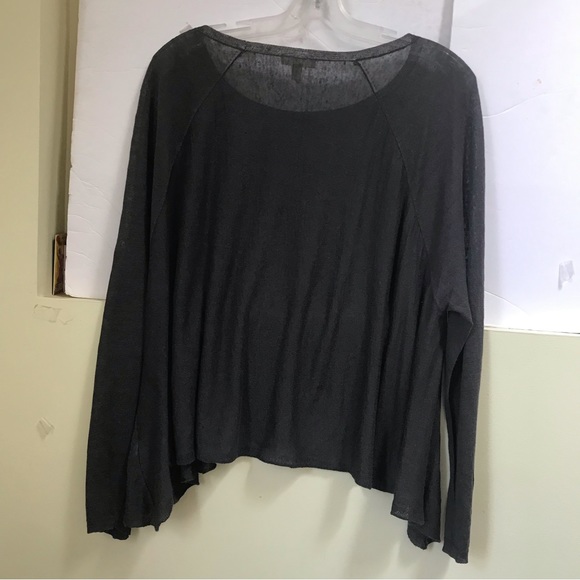 Eileen Fisher Organic Linen Lightweights Crew A Line Minimalist Oversized Hem L - Picture 9 of 13